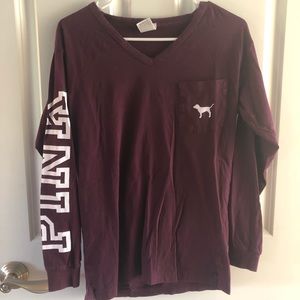 PINK Long Sleeve Tee